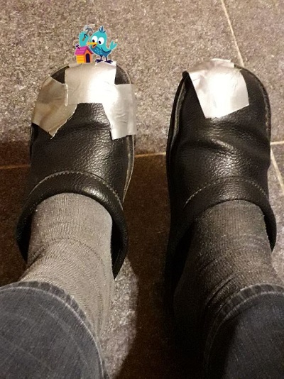Plakband pantoffels