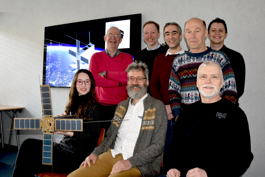 An enthusiastic PICASSO team at the Royal Belgian Institute for Space Aeronomy.