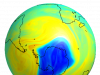 Ozonconcentraties Antarctica 2020