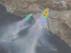 Incendies au-dessus de Los Angeles le 9 janvier 2025