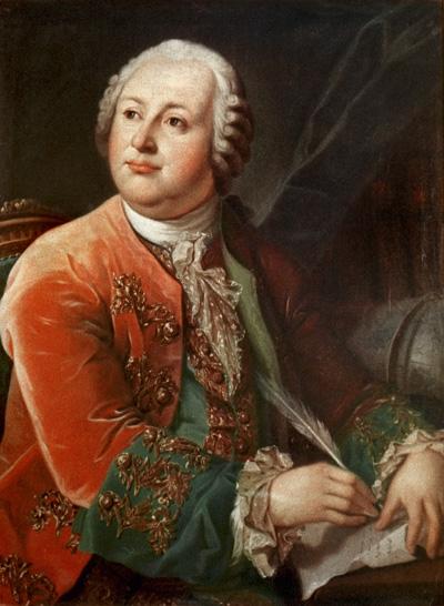 Portrait de M.V. Lomonosov