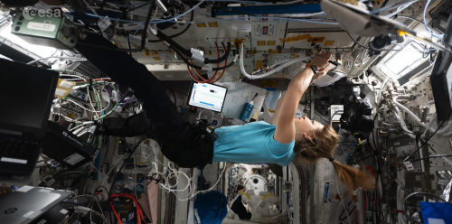 Sophie Adenot working on FSL