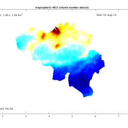 Cartographie qualité de l'air Belgique