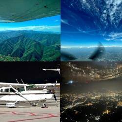 Cessna 207T D-EAFU de la FUB depuis le cockpit