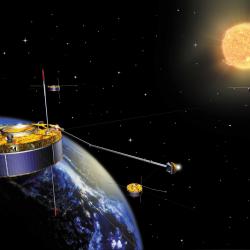 Artist impression Cluster mission.